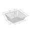 Azar Displays 5"H Sloped Chrome Wire Basket, PK2 300624 - alternate 2